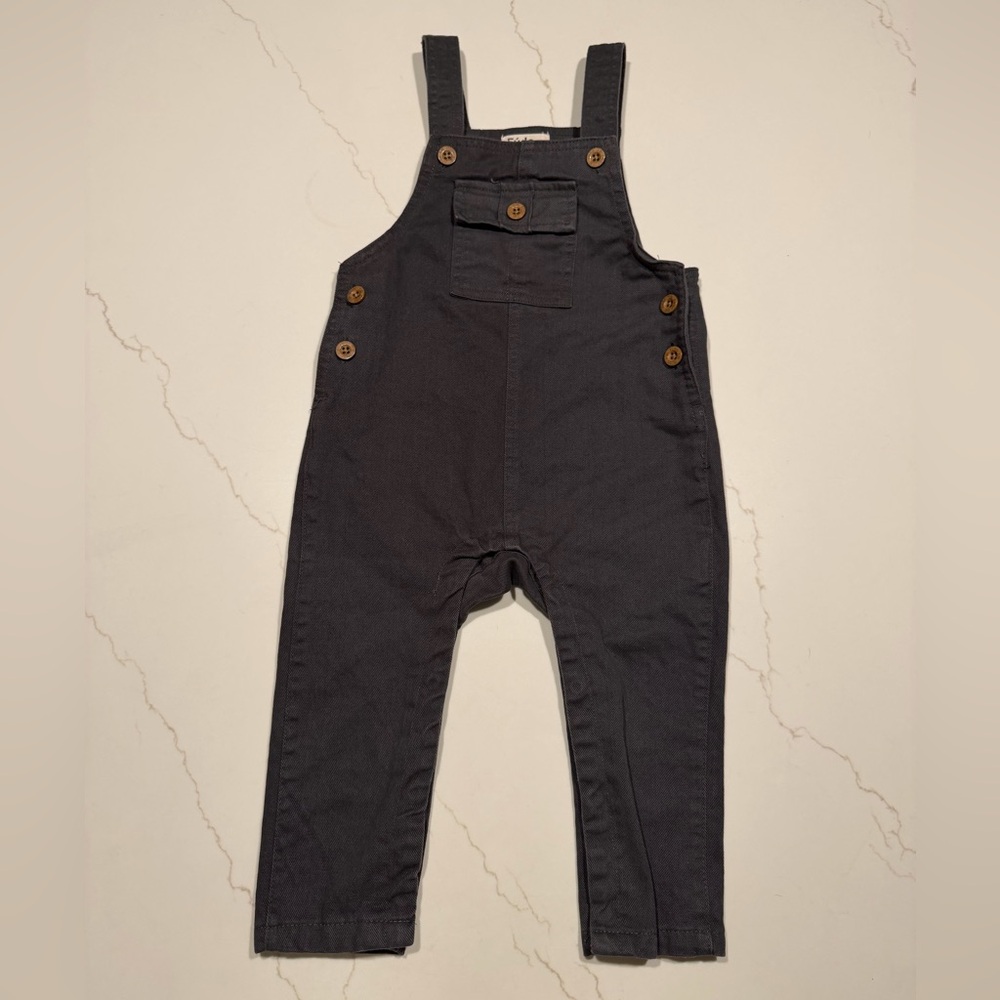Toddler Charcoal Overalls